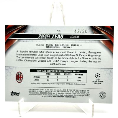 Rafael Leao 2023-24 - Topps UCC - GOLD 43/50 #13 AC Milan