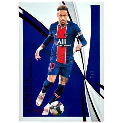 Neymar Jr. 2021 Panini Immaculate Collection - RUBY 7/8 #077  PSG