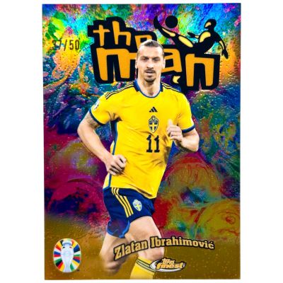 Zlatan Ibrahimovic  2023 Topps Finest Road TO Uefa EURO 2024 ROSE MINI GOLD 37/50 #TM-ZI Sweden