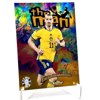 Zlatan Ibrahimovic  2023 Topps Finest Road TO Uefa EURO 2024 ROSE MINI GOLD 37/50 #TM-ZI Sweden
