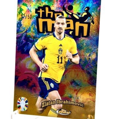 Zlatan Ibrahimovic  2023 Topps Finest Road TO Uefa EURO 2024 ROSE MINI GOLD 37/50 #TM-ZI Sweden
