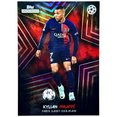 Kylian Mbappe 2023-24 Topps Knockout UCL - PURPLE 08/10 PSG