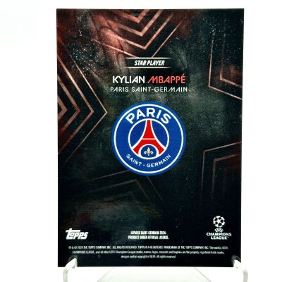 Kylian Mbappe 2023-24 Topps Knockout UCL - PURPLE 08/10 PSG