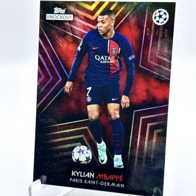 Kylian Mbappe 2023-24 Topps Knockout UCL - PURPLE 08/10 PSG