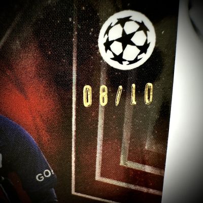 Kylian Mbappe 2023-24 Topps Knockout UCL - PURPLE 08/10 PSG