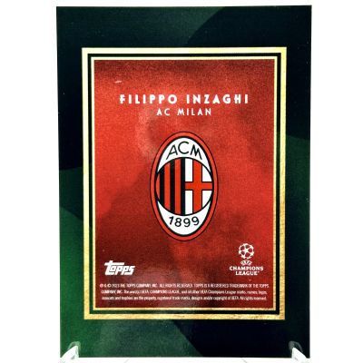 Filippo Inzaghi 2023-24 Topps Deco UEFA Club Competitions - GREEN 71/99 AC Milan