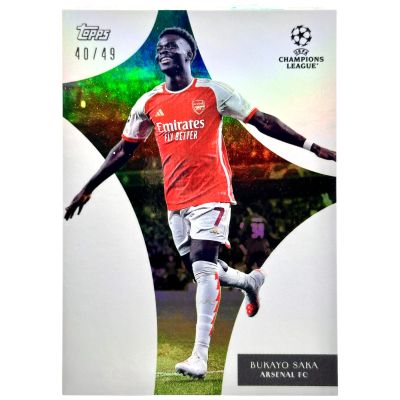 Bukayo Saka 2023-24 TOPPS Simplicidad UEFA Club Competitions 40/49 Arsenal