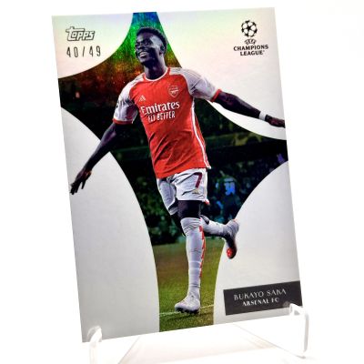 Bukayo Saka 2023-24 TOPPS Simplicidad UEFA Club Competitions 40/49 Arsenal