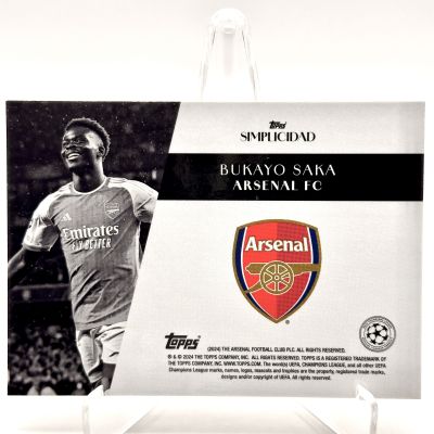 Bukayo Saka 2023-24 TOPPS Simplicidad UEFA Club Competitions 40/49 Arsenal