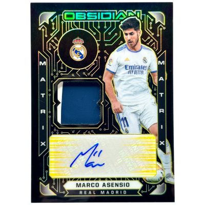 Marco Asensio 2021-22 Panini Obsidian Soccer - AUTO RELIC Electric Etch Yellow 07/10 #MM-MA Real Madrid
