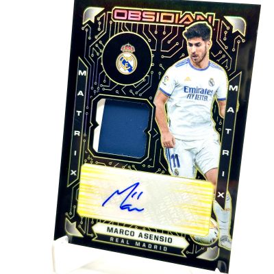Marco Asensio 2021-22 Panini Obsidian Soccer - AUTO RELIC Electric Etch Yellow 07/10 #MM-MA Real Madrid