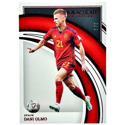 Dani Olmo 2022-23 Panini Immaculate - Ruby 5/8 #SSP Spain