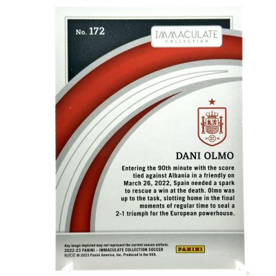 Dani Olmo 2022-23 Panini Immaculate - Ruby 5/8 #SSP Spain