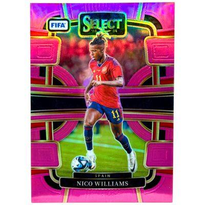 Nico Williams 2023-24 Panini Select FIFA - Terrace Pink Prizm 74/75 #20 Spain