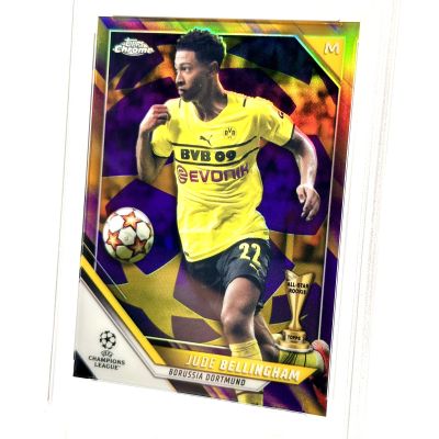 Erling Haaland 2021-22 Topps Chrome Bundesliga - GOLD RAYWAVE Refractor #30 PSA 10 Borussia Dortmund