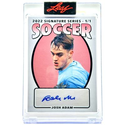 Josh Adam 2022 Leaf Signature Series - Rookie RC RED 1/1 AUTO #SS-JA3