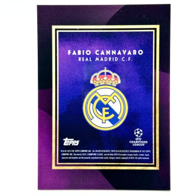 Fabio Cannavaro 2023-24 Topps Deco UEFA Club Competitions - PURPLE 14/25 # Real Madrid