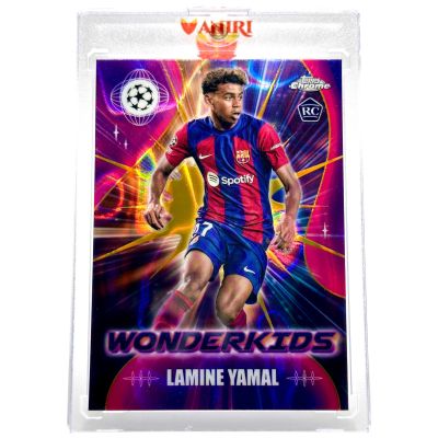 Lamine Yamal 2023-24 Topps Chrome UCC - Rookie RC WONDERKIDS GOLD LAVA #WC-3 FC Barcelona
