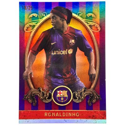 Ronaldinho 2023-24 Topps FC Barcelona Team Set - Vintage ORANGE 18/25 #VB-4 FC Barcelona