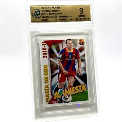 Andres Iniesta 2010-11 Panini FC Barcelona Official Sticker Collection - MASIA DE ORO #7 AP 9 