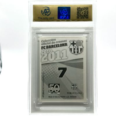 Andres Iniesta 2010-11 Panini FC Barcelona Official Sticker Collection - MASIA DE ORO #7 AP 9 