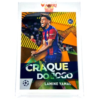 Lamine Yamal 2023-24 Topps Carnaval UCC - Rookie RC ORANGE SAMBA 12/25 #CJ-4 FC Barcelona