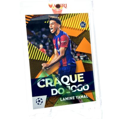Lamine Yamal 2023-24 Topps Carnaval UCC - Rookie RC ORANGE SAMBA 12/25 #CJ-4 FC Barcelona