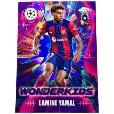 Lamine Yamal 2023-24 Topps Chrome SAPPHIRE UCC - Rookie RC WONDERKIDS  #WK3 FC Barcelona 