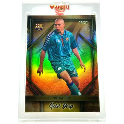 Ronaldo 2023-24 Topps FC Barcelona Team Set - GOLD DRIP Yellow 06/50 #GD2 