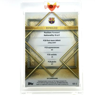 Ronaldo 2023-24 Topps FC Barcelona Team Set - GOLD DRIP Yellow 06/50 #GD2 