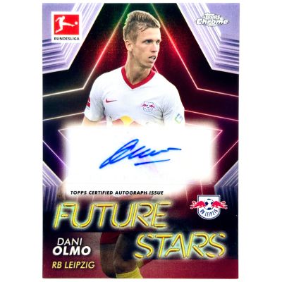 Dani Olmo 2020-21 Topps Chrome Bundesliga - Rookie RC Future Stars AUTO GOLD Refractor 27/50 #FS-DO RB Leipzig
