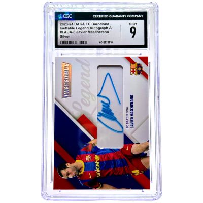 Javier Mascherano 2023-24 Daka FC Barcelona - On card AUTO Legend Silver 15/30 #LAUA-6 CGC 9