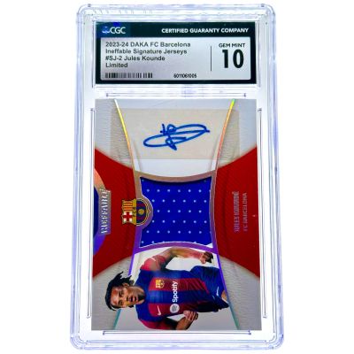 Jules Kounde 2023-24 Daka FC Barcelona - Ineffable AUTO Game Used Relic 05/50 #SJ-2 CGC 10