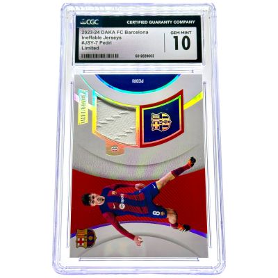 Pedri 2023-24 Daka FC Barcelona - Ineffable Jersey Game Used Relic 02/50 #JSY-7 CGC 10