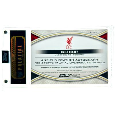 Emile Heskey 2024-25 Topps Palatial FC Liverpool - Anfield Ovation AUTO 18/25 #AO-EH