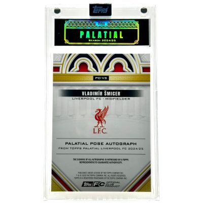 Vladimir Smicer 2024-25 Topps Palatial FC Liverpool - Palatial Pose AUTO 03/25 #PO-VS