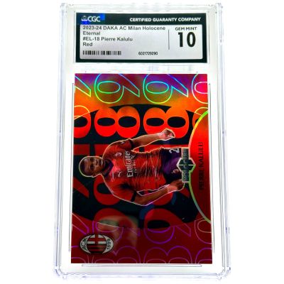 Pierre Kalulu 2023-24 Daka AC Milan One & Two - Holocene Eternal RED 2/5 #EL-18 CGC10