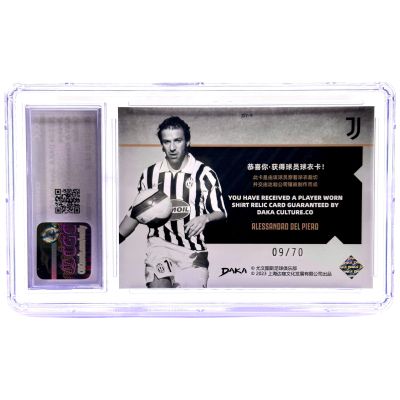 Alessandro Del Piero 2023-24 Daka Juventus - Jersey Player Worn Relic 09/70 #JSY-9 CGC 10