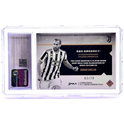 Giorgio Chiellini 2023-24 Daka Juventus - Jersey Player Worn Relic 43/70 #JSY-14 CGC 9