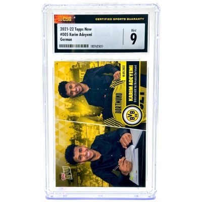 Karim Adeyemi 2021 Topps Now - Signs Borussia Dortmund YELLOW 35/99 #005 CSG 9