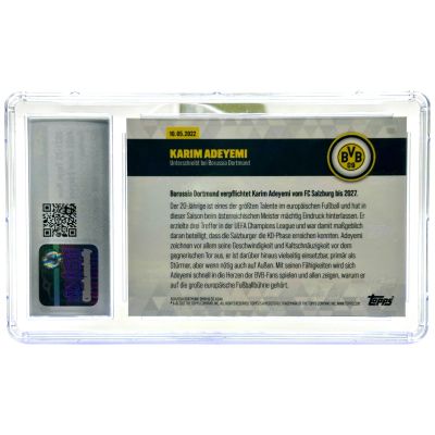 Karim Adeyemi 2021 Topps Now - Signs Borussia Dortmund YELLOW 35/99 #005 CSG 9