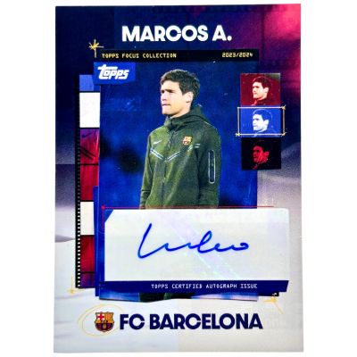 Marcos Alonso 2023-24 Topps Barcelona Focus - AUTO #SA-EG FC Barcelona