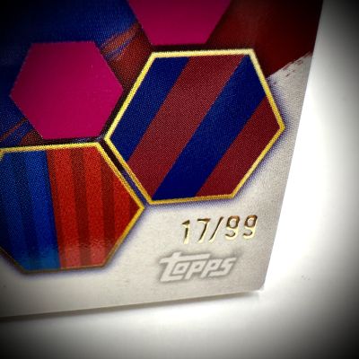 Robert Lewandowski 2024-25 Topps Barcelona 125 Anniversary - MATCH WORN PATCH 17/99 #JR-RL