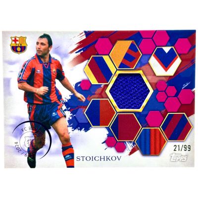 Hristo Stoichkov 2024-25 Topps Barcelona 125 Anniversary - MATCH WORN PATCH 21/99 #JR-HS