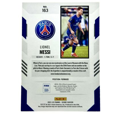 Lionel Messi 2021-22 Panini FIFA Score #163 PSG