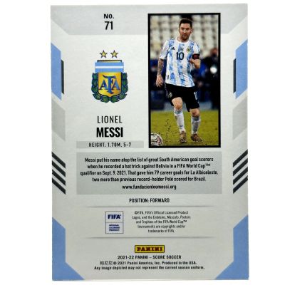 Lionel Messi 2021-22 Panini FIfa Score Soccer #71 Argentina