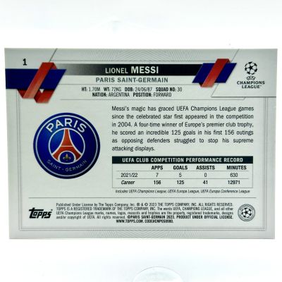 Lionel Messi 2022-23 Topps UCC Carnaval Edition - Samba Refractor #1 PSG