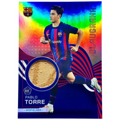 Pablo Torre 2023-24 Topps FC Barcelona Team Set - Match Worn Relic Rookie RC #BR-PT
