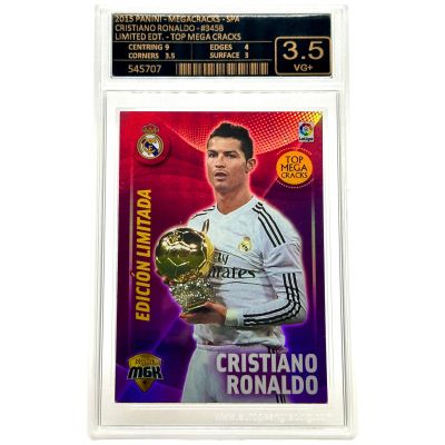 Cristiano Ronaldo 2015-16 Panini Megacracks La Liga - Edicion Limitada #345B EG3.5 Real Madrid