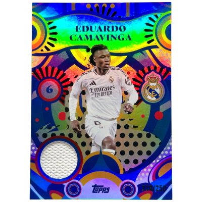 Eduardo Camavinga 2024-25 Topps Real Madrid Team Set - Player Worn Patch 228/250 #FR-EC